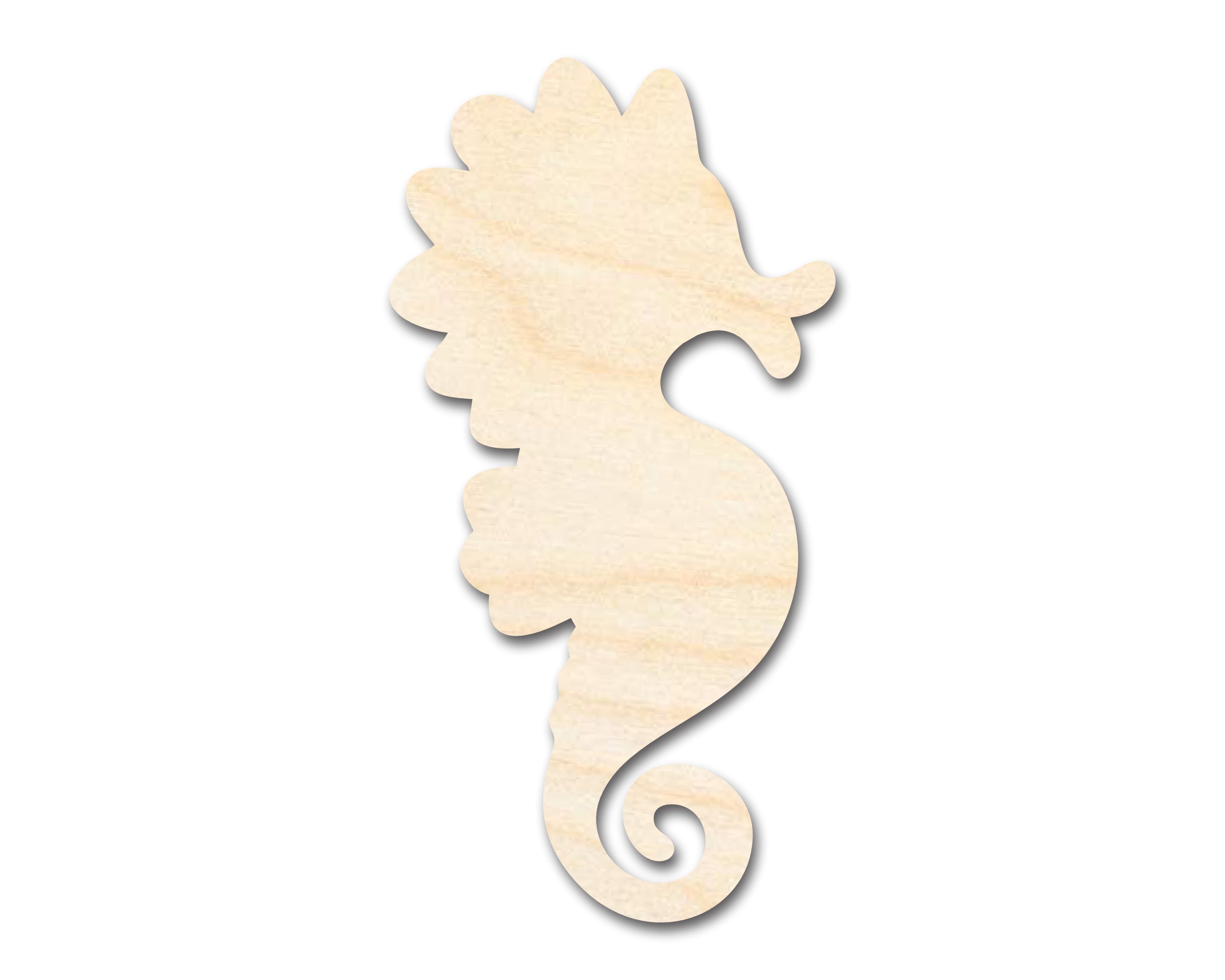 Unfinished Cute Seahorse Shape | DIY Craft Cutout | up to 46