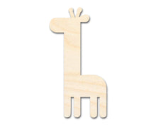 Load image into Gallery viewer, Unfinished Wood Cute Giraffe Shape  | DIY Craft Cutout | up to 46&quot; DIY
