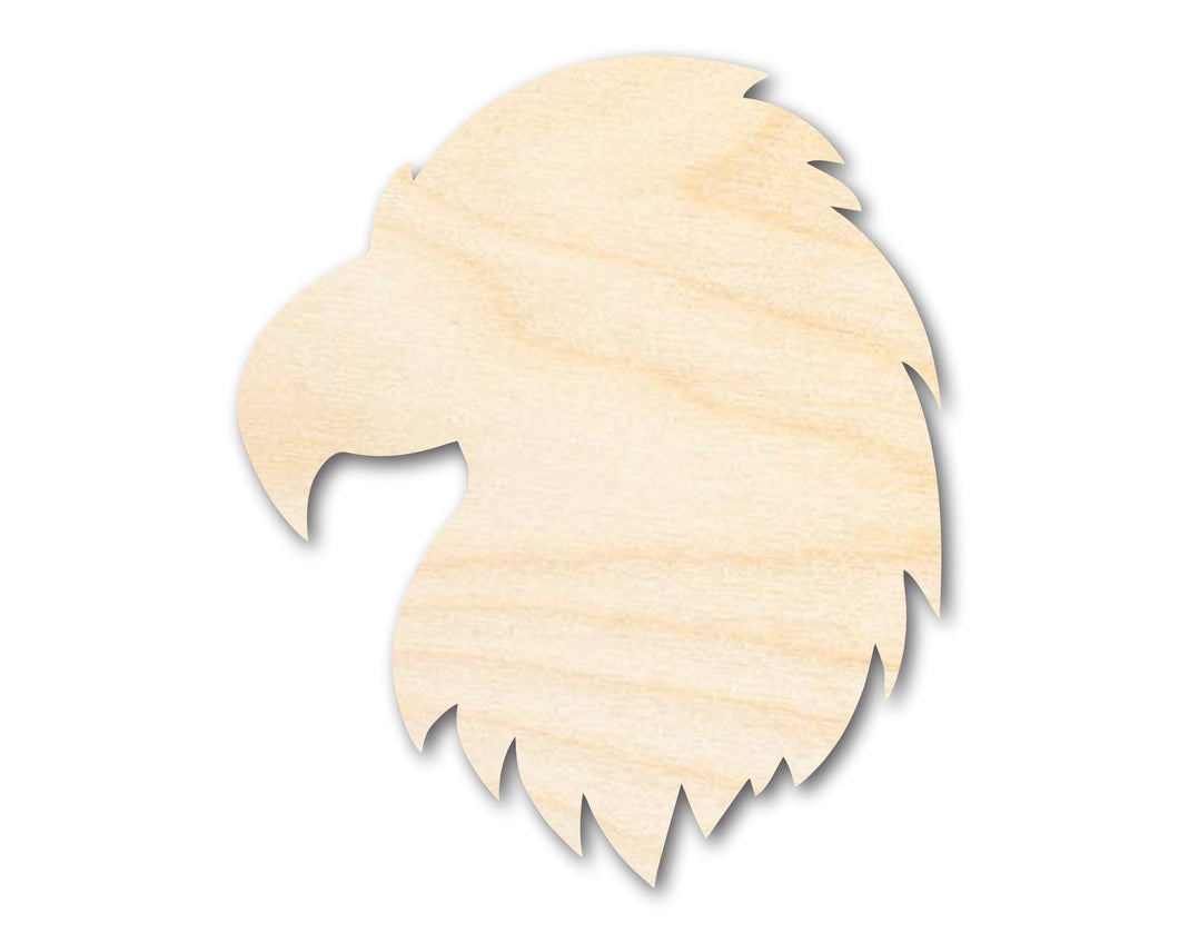 Unfinished Wood Eagle Head Shape | DIY Craft Cutout | up to 46