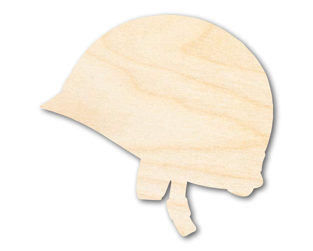 Unfinished Wood Army Helmet Shape | DIY Craft Cutout | up to 46