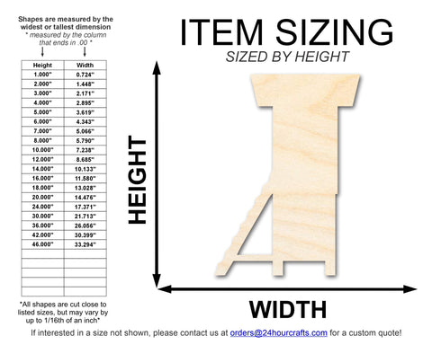 Unfinished Wood Hunting Tree Stand Shape | DIY Craft Cutout | up to 46" DIY