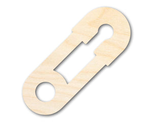 Unfinished Wood Cute Safety Pin Shape | DIY Craft Cutout | up to 46" DIY