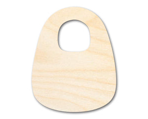 Unfinished Wood Baby Bib Shape | DIY Craft Cutout | up to 46" DIY