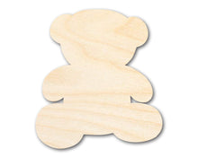 Load image into Gallery viewer, Unfinished Wood Teddy Bear Shape | DIY Craft Cutout | up to 46&quot; DIY
