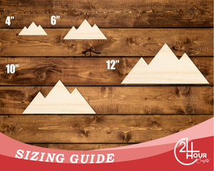 Unfinished Wood Great Pyramid of Giza Shape | DIY Craft Cutout | up to 46" DIY