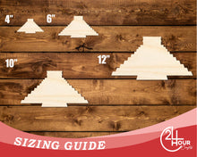 Load image into Gallery viewer, Unfinished Wood Chichen Itza Shape | DIY Craft Cutout | up to 46&quot; DIY
