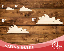 Load image into Gallery viewer, Unfinished Wood Sydney Opera House Shape | DIY Craft Cutout | up to 46&quot; DIY
