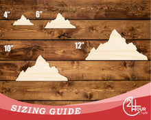 Load image into Gallery viewer, Unfinished Wood Mount Everest Shape | DIY Craft Cutout | up to 46&quot; DIY
