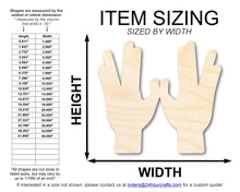 Load image into Gallery viewer, Unfinished Wood Priestly Blessing Hands Shape | DIY Craft Cutout | up to 46&quot; DIY
