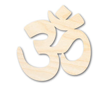 Load image into Gallery viewer, Unfinished Wood Om Hinduism Symbol Shape | DIY Craft Cutout | up to 46&quot; DIY
