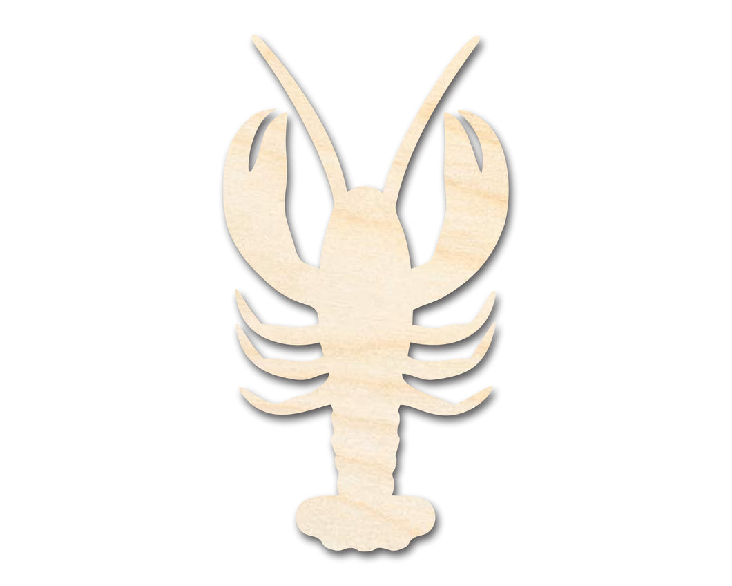 Unfinished Wood Crawfish Shape | DIY Craft Cutout | up to 46