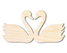 Load image into Gallery viewer, Unfinished Wood Love Swans Shape | DIY Craft Cutout | up to 46&quot; DIY

