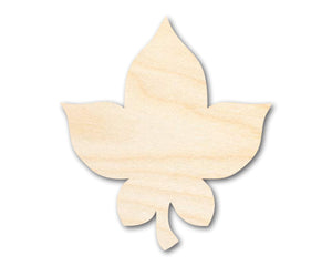 Unfinished Wood Simple Fall Leaf Shape | DIY Craft Cutout | up to 46" DIY