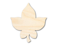 Load image into Gallery viewer, Bigger Better | Unfinished Wood Simple Fall Leaf Shape |  DIY Craft Cutout
