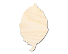 Load image into Gallery viewer, Bigger Better | Unfinished Wood Simple Fall Leaf Shape |  DIY Craft Cutout
