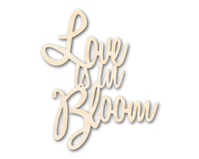 Load image into Gallery viewer, Unfinished Wood Love is in Bloom Cutout | DIY Craft Shape | up to 46&quot; DIY
