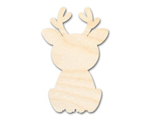 Load image into Gallery viewer, Unfinished Wood Cute Deer Shape | DIY Craft Cutout | up to 46&quot; DIY
