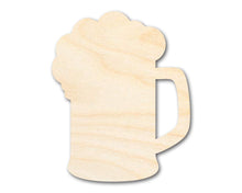 Load image into Gallery viewer, Unfinished Wood Beer Mug Shape | DIY Craft Cutout | up to 46&quot; DIY
