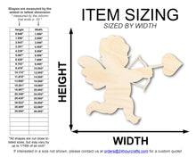 Load image into Gallery viewer, Unfinished Wood Cupid Shape | DIY Craft Cutout | up to 46&quot; DIY
