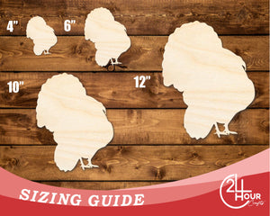 Unfinished Wood Detailed Turkey Shape | DIY Craft Cutout | up to 46" DIY