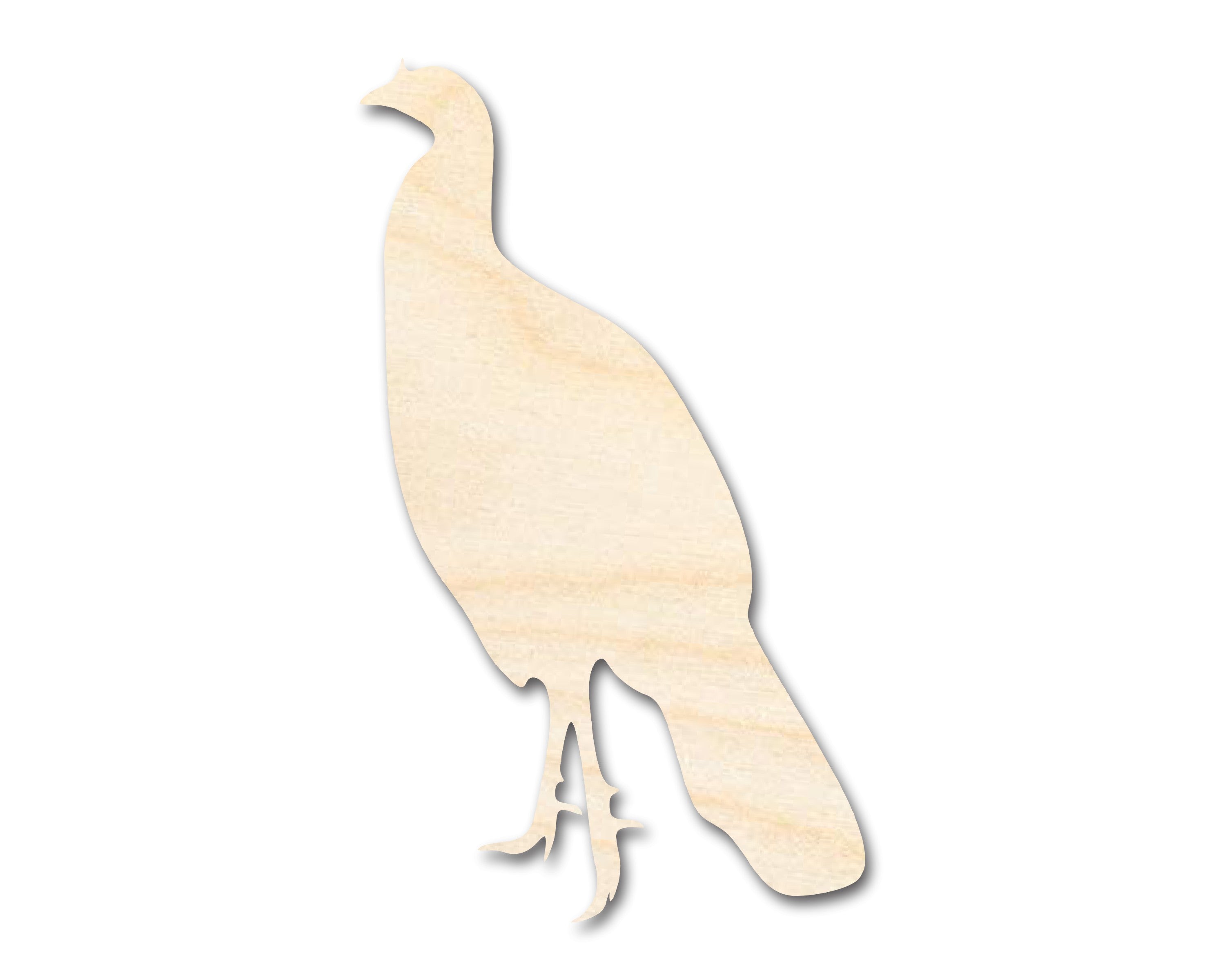 Unfinished Wood Unfluffed Turkey Shape | DIY Craft Cutout | up to 46