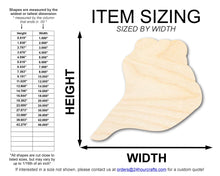 Load image into Gallery viewer, Unfinished Wood Conch Sea Shell Shape | DIY Craft Cutout | up to 46&quot; DIY
