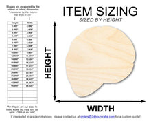 Load image into Gallery viewer, Unfinished Wood Shell Shape | DIY Craft Cutout | up to 46&quot; DIY
