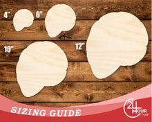 Load image into Gallery viewer, Unfinished Wood Shell Shape | DIY Craft Cutout | up to 46&quot; DIY
