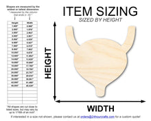 Load image into Gallery viewer, Unfinished Wood Bladder Shape | DIY Craft Cutout | up to 46&quot; DIY
