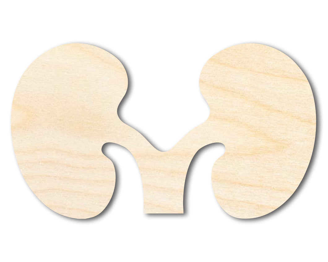 Unfinished Wood Kidney Shape | DIY Craft Cutout | up to 46