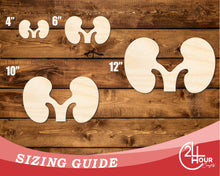 Load image into Gallery viewer, Unfinished Wood Kidney Shape | DIY Craft Cutout | up to 46&quot; DIY
