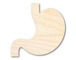 Unfinished Wood Stomach Shape | DIY Craft Cutout | up to 46" DIY