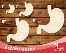 Load image into Gallery viewer, Unfinished Wood Stomach Shape | DIY Craft Cutout | up to 46&quot; DIY
