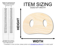 Load image into Gallery viewer, Unfinished Wood Pig Nose Shape | DIY Craft Cutout | up to 46&quot; DIY
