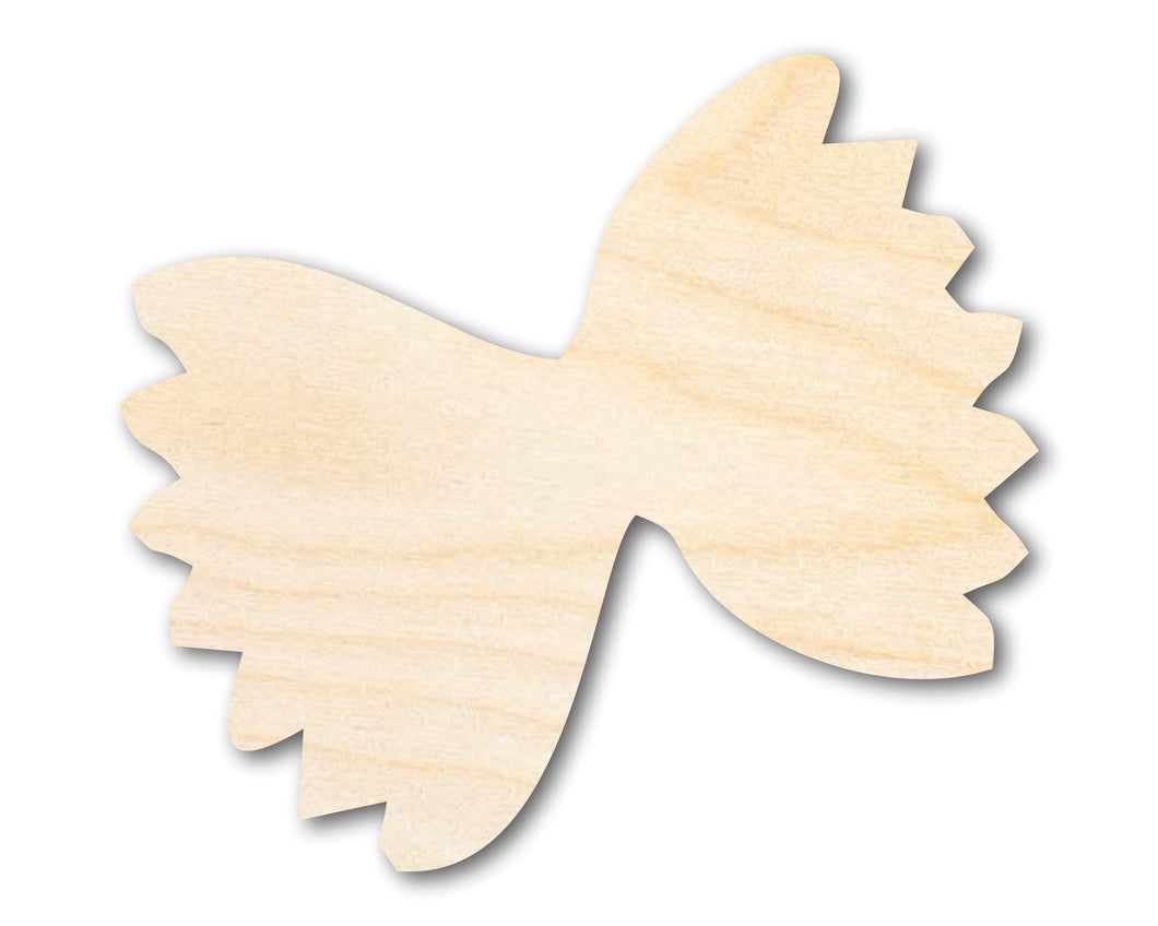 Unfinished Wood Farfalle Pasta| DIY Craft Cutout | up to 46