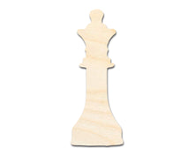 Load image into Gallery viewer, Unfinished Wood Queen Chess Piece Shape | DIY Craft Cutout | up to 46&quot; DIY
