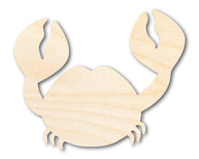 Load image into Gallery viewer, Unfinished Wood Crafty The Crab Shape | DIY Craft Cutout | up to 46&quot; DIY
