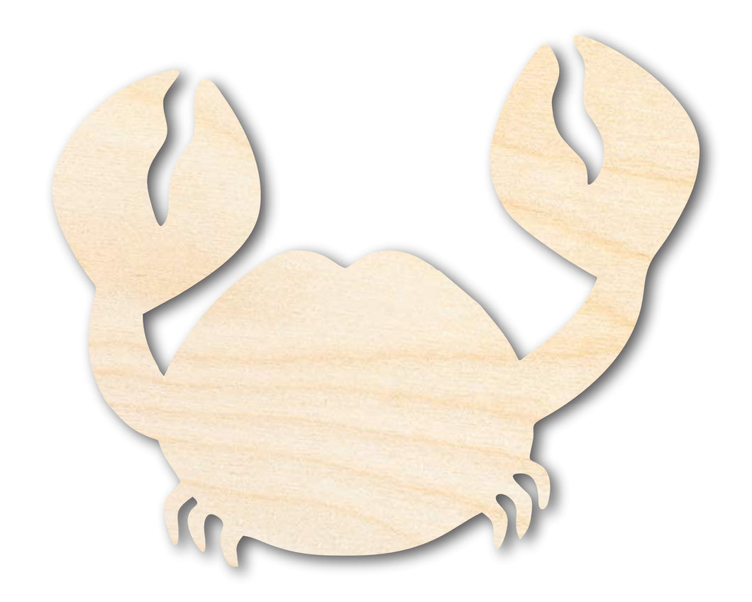 Unfinished Wood Crafty The Crab Shape | DIY Craft Cutout | up to 46