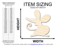 Load image into Gallery viewer, Unfinished Wood Cartoon Mouse Shape | DIY Craft Cutout | up to 46&quot; DIY
