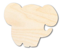 Load image into Gallery viewer, Unfinished Wood Cartoon Elephant Shape | DIY Craft Cutout | up to 46&quot; DIY
