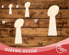 Load image into Gallery viewer, Unfinished Wood Football Trophy Shape | DIY Craft Cutout | up to 46&quot; DIY
