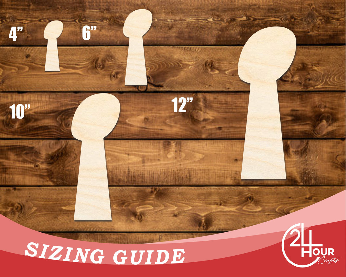 Unfinished Wood Football Trophy Shape | DIY Craft Cutout | up to 46