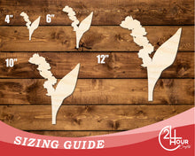 Load image into Gallery viewer, Unfinished Wood Lilly Of The Valley Shape | DIY Craft Cutout | up to 46&quot; DIY
