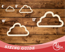 Load image into Gallery viewer, Unfinished Wood Cloud Outline Shape | DIY Craft Cutout | up to 46&quot; DIY
