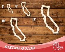 Load image into Gallery viewer, Unfinished Wood California Outline Shape | DIY Craft Cutout | up to 46&quot; DIY
