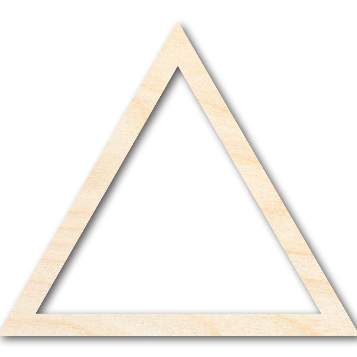 Unfinished Wood Triangle Outline Shape | DIY Craft Cutout | up to 46 ...