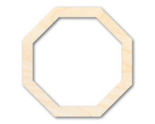 Load image into Gallery viewer, Unfinished Wood Octagon Outline Shape | DIY Craft Cutout | up to 46&quot; DIY
