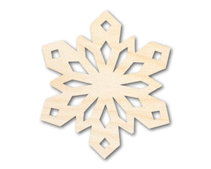 Unfinished Wood Snowflake Oragami Shape | DIY Craft Cutout | up to 46" DIY