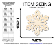 Load image into Gallery viewer, Unfinished Wood Snowflake Oragami Shape | DIY Craft Cutout | up to 46&quot; DIY
