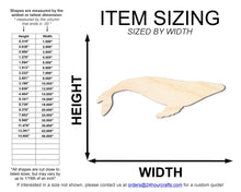 Load image into Gallery viewer, Unfinished Wood Hump Back Whale Shape | DIY Craft Cutout | up to 46&quot; DIY
